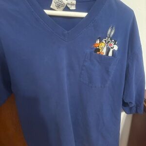 Warner Bros. Blue Kids Tee with Cartoon Characters